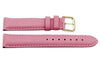 Genuine Textured Leather Pink Padded Watch Strap