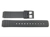 Genuine Casio Black Resin 19/16mm Watch Strap image