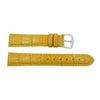 Genuine Leather Alligator Grain Yellow Watch Strap image