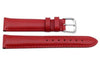 Genuine Textured Leather Red Padded Watch Strap