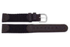 Genuine Leather and Nylon Swiss Army Style Brown Watch Strap