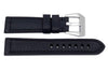 Genuine Heavy Padded Textured Black Leather Panerai Watch Strap