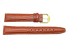 Genuine Leather Lizard Grain Brown Watch Band