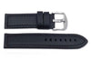 Hadley Roma Panerai Style Black Genuine Leather Wide Watch Band