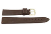 Hadley Roma Genuine Brown Lambskin Soft 17mm Leather Watch Strap