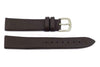 Hadley Roma Genuine Dark Brown Lambskin Soft Leather Watch Strap