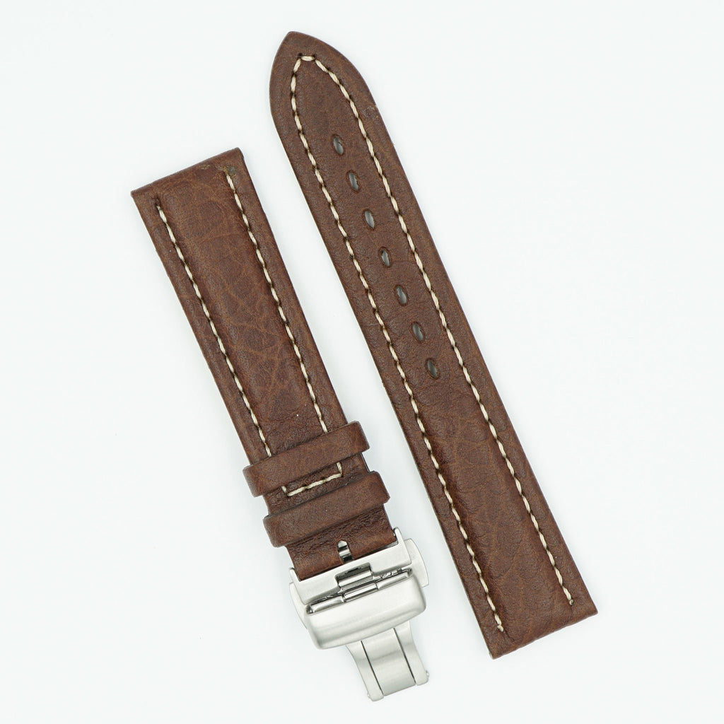 Remborde Leather Brown Deployant Watch Band image