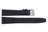 Genuine Leather Black Smooth Movado Style Watch Band