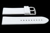 Genuine White Silicone Heavy Duty Diamond Style Sport Watch Strap