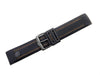 Wenger 22mm Black Rubbber Band Curved End Orange Stitched Watch Strap image
