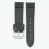 Heavy Oil Tanned Black Leather Watch Band image