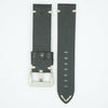 Vintage Heavy Black Leather Watch Strap image