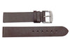 Waterproof Smooth Flat Sport Leather Watch Strap