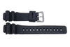 Casio Style Black Sports Rubber 16mm Watch Band