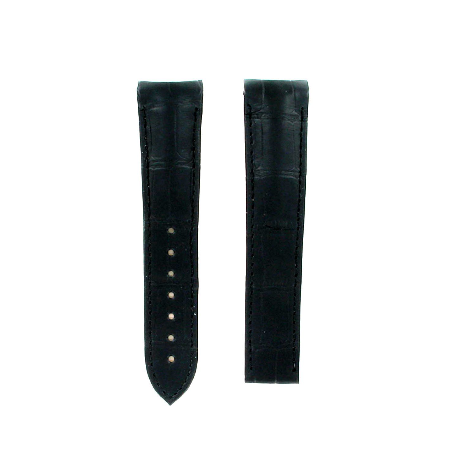 Omega Speedmaster 21mm Black Alligator Genuine leather Strap