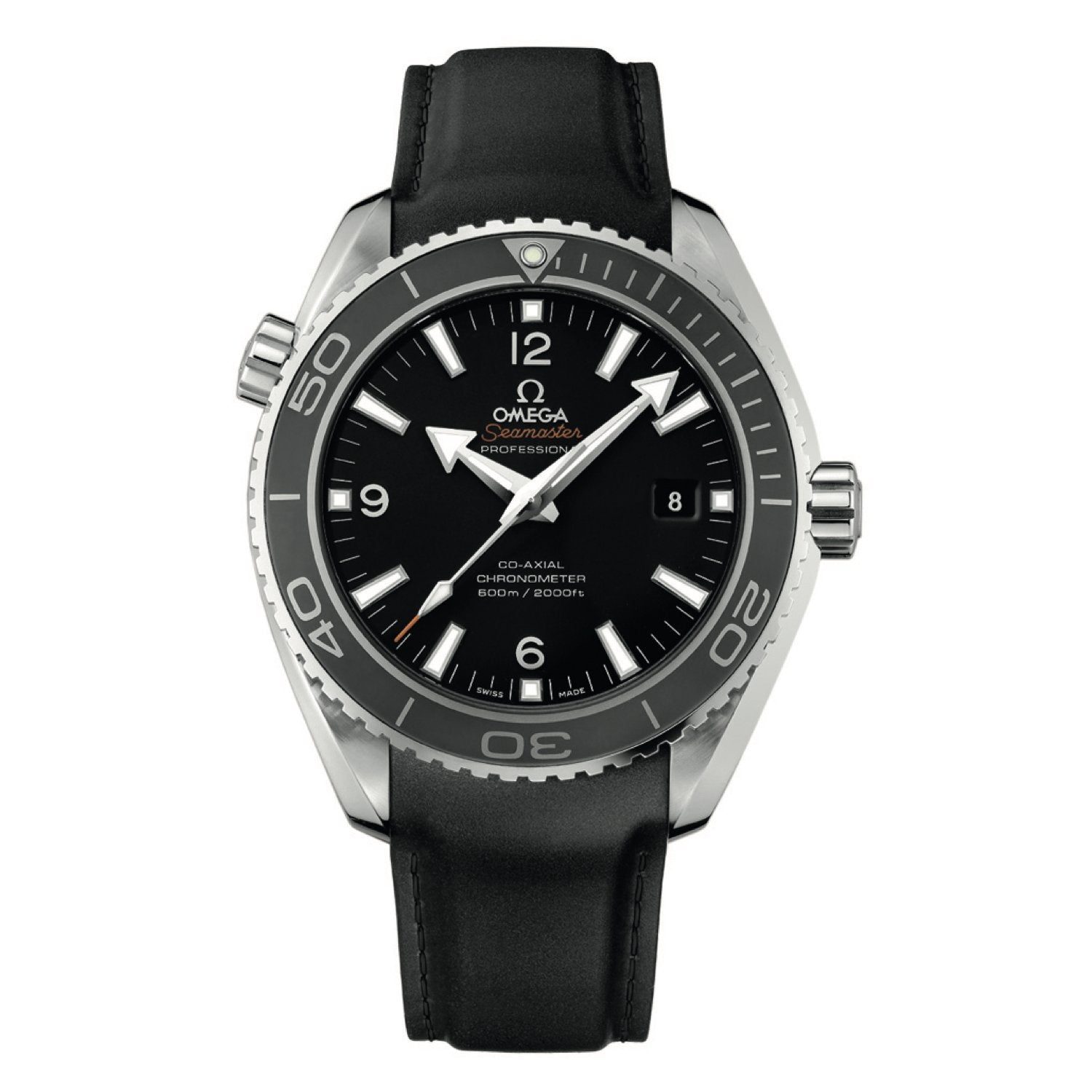 Omega 22mm Planet Ocean Black Rubber Strap – Total Watch Repair