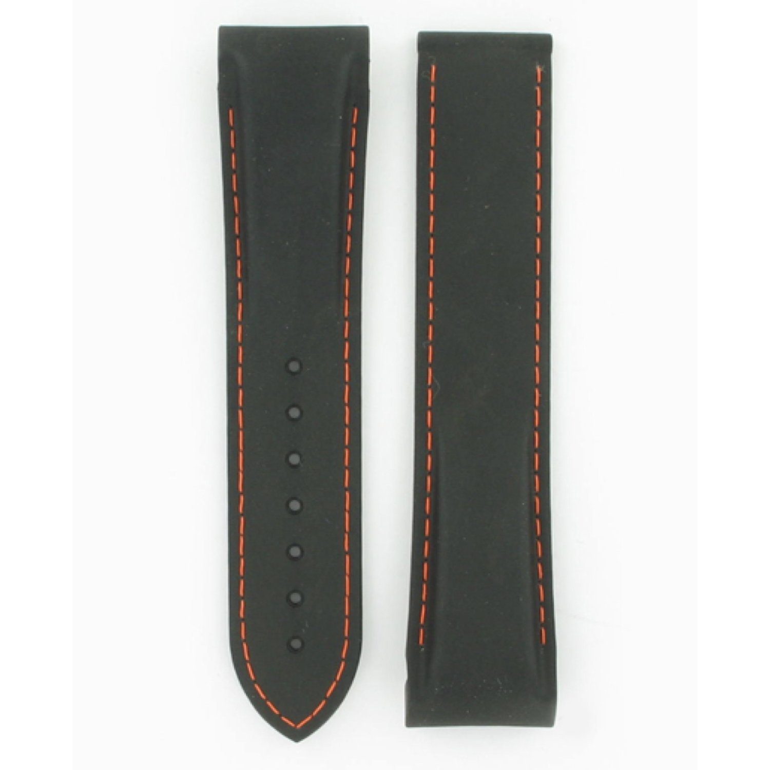 Omega 22mm Planet Ocean Chronograph Black Rubber Strap – Total