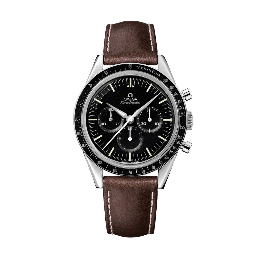 Omega 19mm top leather strap