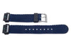 Genuine Nylon Blue Flat Water Resistant Watch Strap image