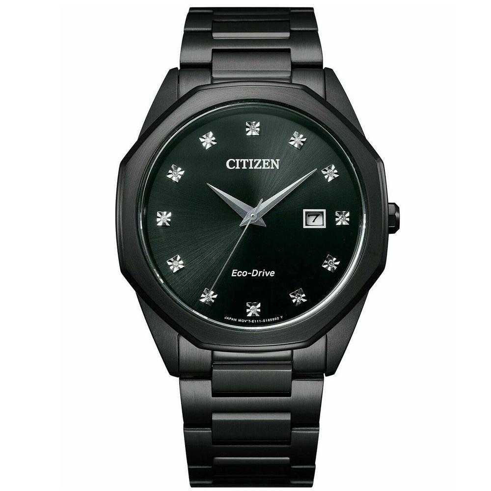 Citizen Men's Eco-Drive BM7495-59G Corso Diamond-Accent Black Watch image