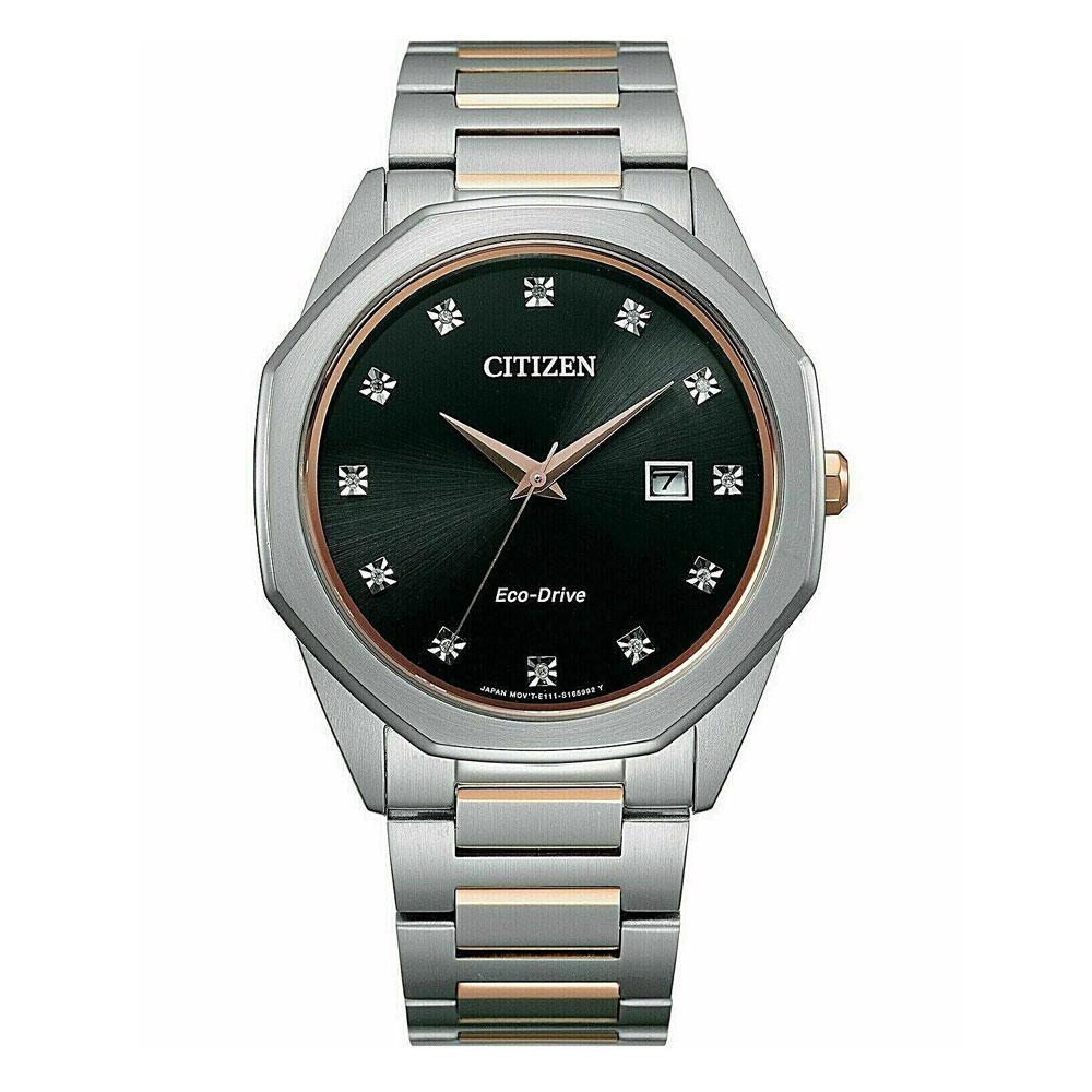 Citizen Eco Drive BM7496-56G Diamond Corso Watch Black Dial image