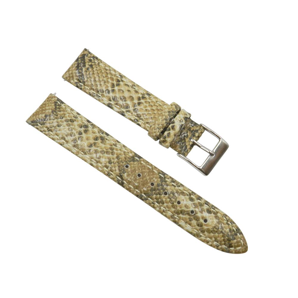 Python Exotic Tan Leather Strap | Total Watch Repair - DTTO-101TANS