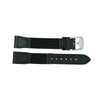 19mm Long Black Leather/Nylon Sport Watch Strap image