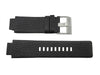 Diesel Black 18mm Textured Leather Integrated Wide Watch Strap image