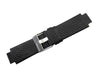 Diesel Black 18mm Textured Leather Integrated Wide Watch Strap image