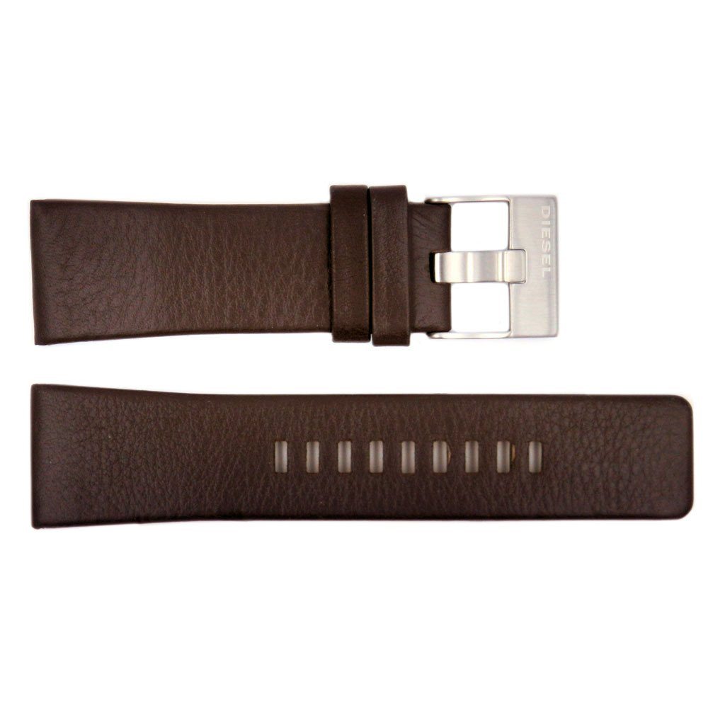 Genuine Diesel Master Chief Series Dark Brown Leather 26mm Watch Band image