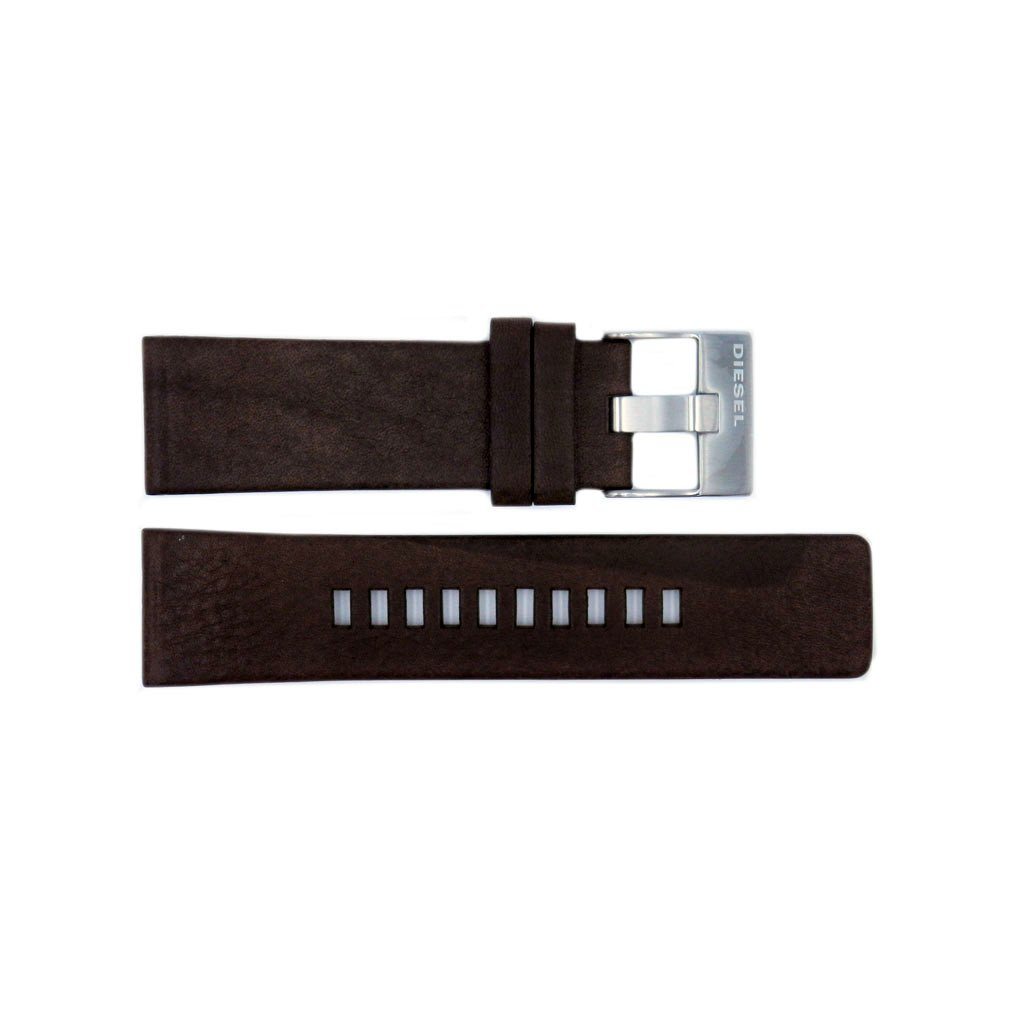 Genuine Diesel Mega Chief Series Dark Brown Leather 26mm Watch Band image