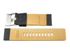 Genuine Diesel Black Textured 24mm Leather Watch Strap image