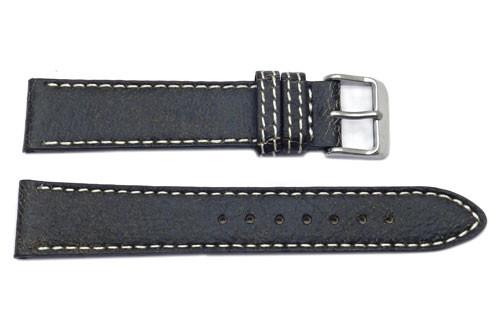 Genuine Leather Smooth Textured Panerai Bomber Style Watch Strap image