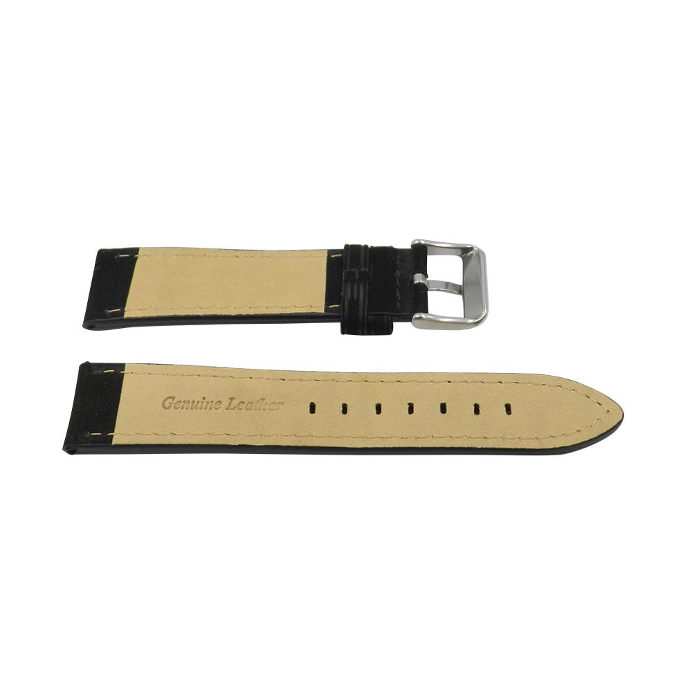 Dakota Black Soft Leather Strap | Total Watch Repair - DTTO-104BLKS