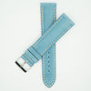 Vintage Turquoise Padded Leather With Ecru Stitch image