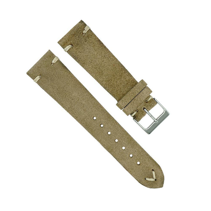 Italian Suede Vintage Style Watch Strap