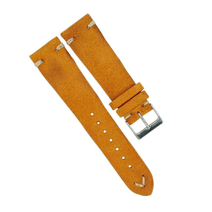 Italian Suede Vintage Style Watch Strap