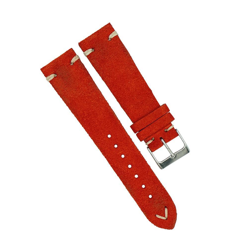 Italian Suede Vintage Style Watch Strap