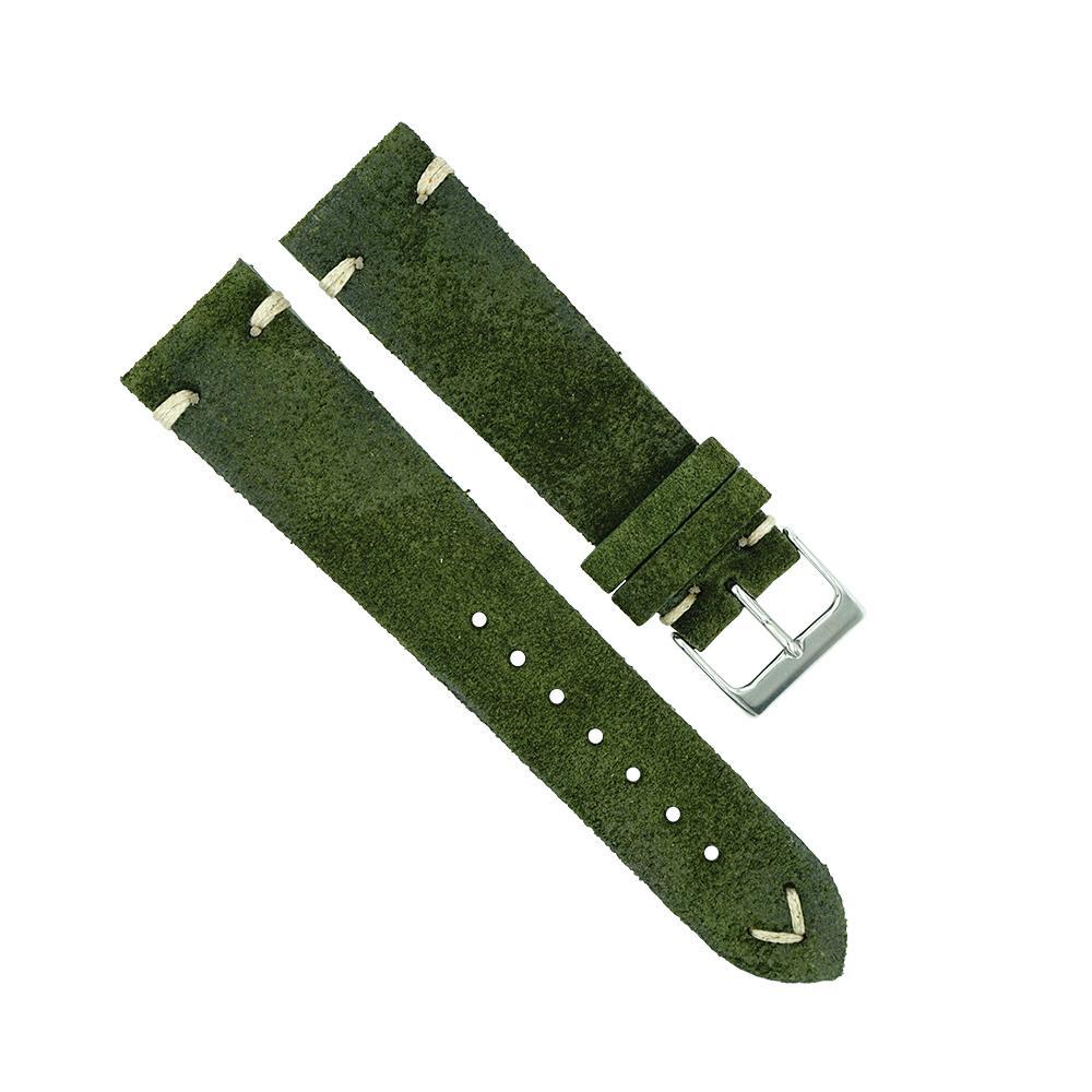 Italian Suede Vintage Style Watch Strap
