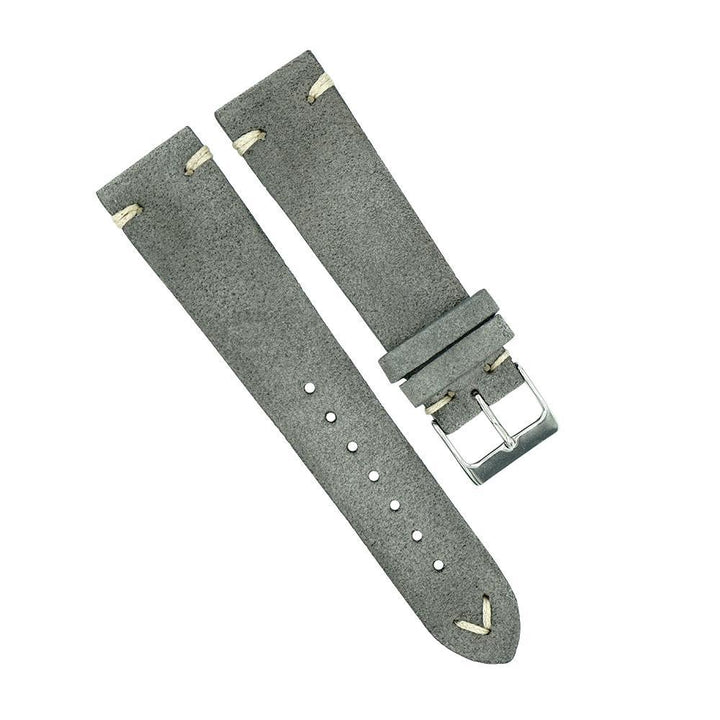 Italian Suede Vintage Style Watch Strap