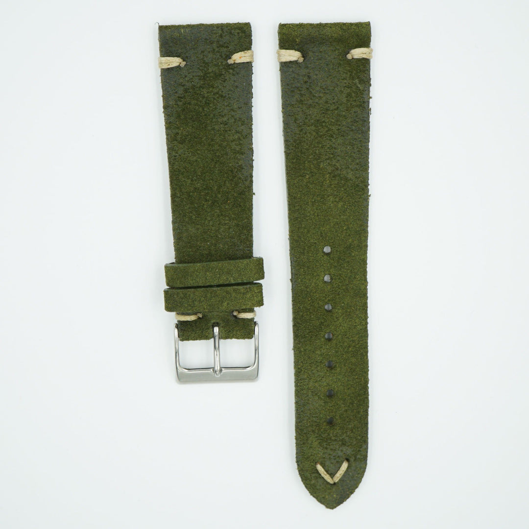 Rustic Vintage Green Leather Strap image