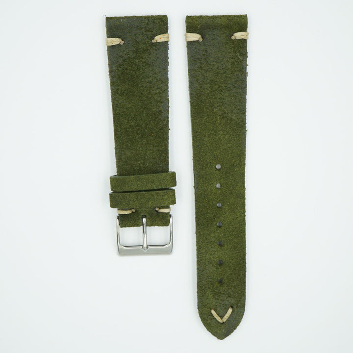 Rustic Vintage Green Leather Strap image