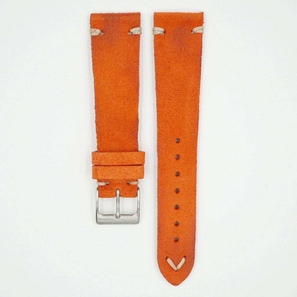 Rustic Vintage Orange Leather Strap image