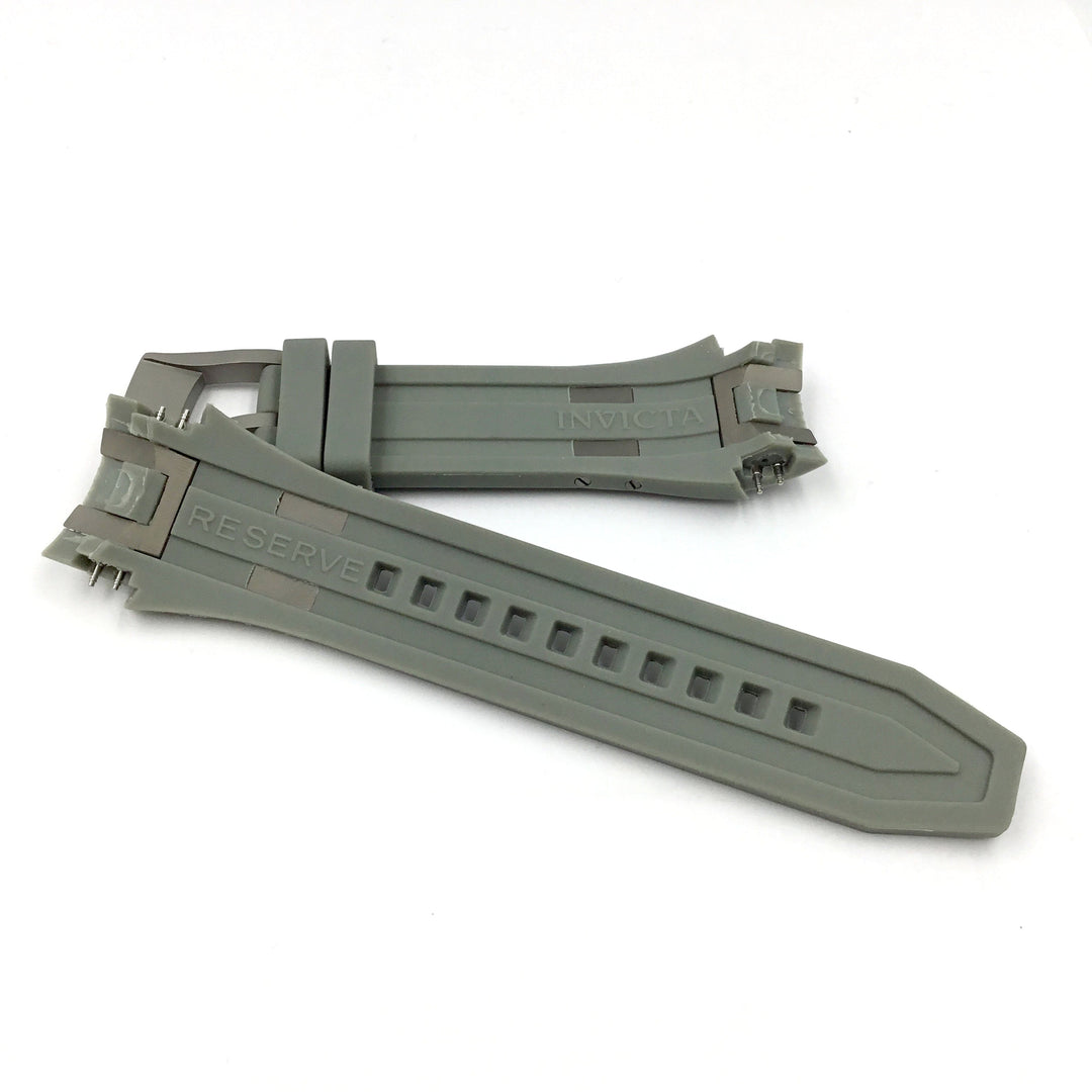 Invicta 0227 Gray Rubber Watch Band Strap image