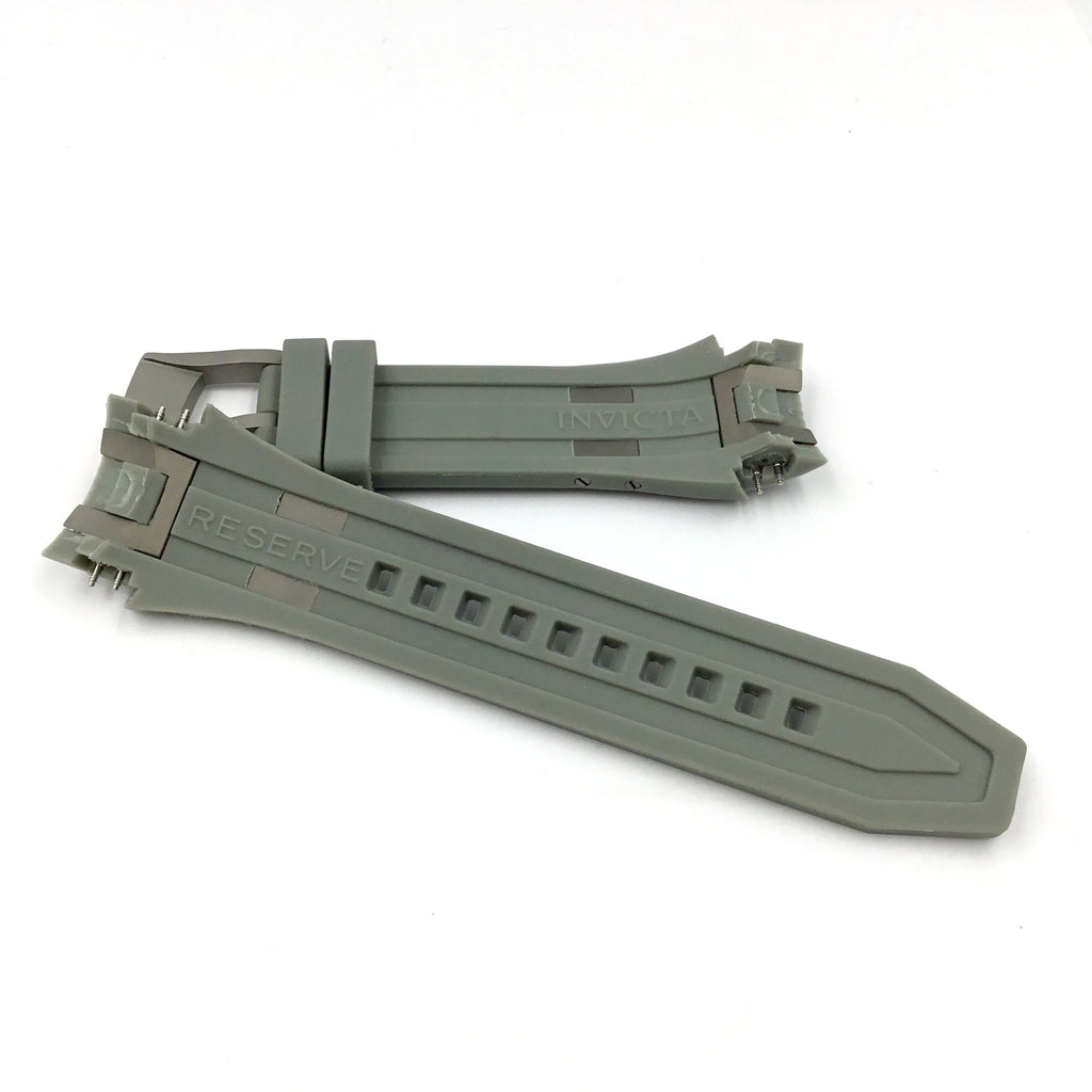 Invicta 0227 Gray Rubber Watch Band Strap Total Watch Repair