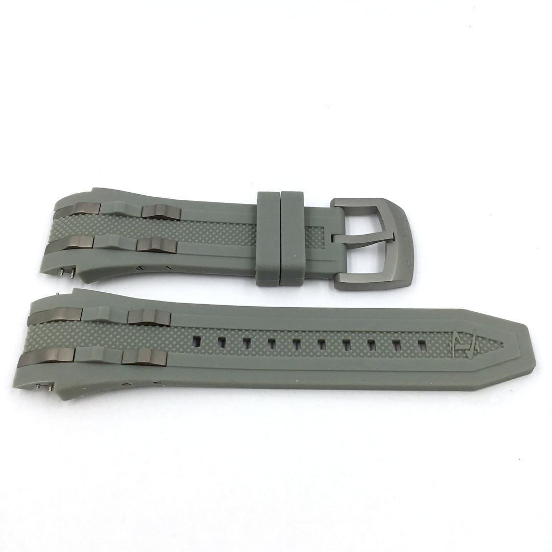 Invicta 0227 Gray Rubber Watch Band Strap image