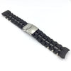 Invicta 10250 Black Polyurethane Stainless Steel Watch Bracelet