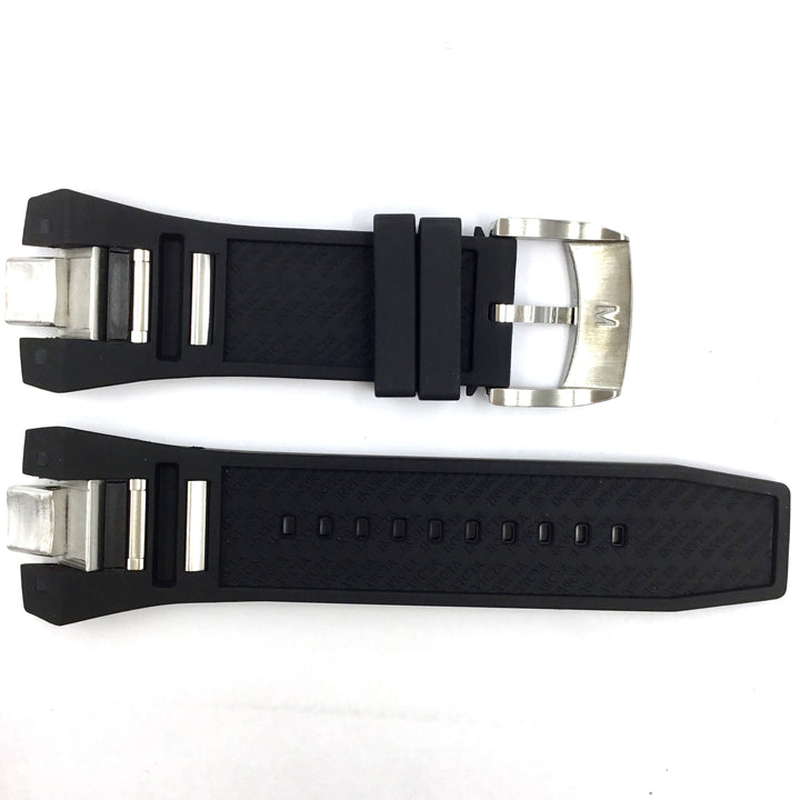 Invicta 6566 Black Silicone-Rubber Stainless Steel Watch Bracelet image