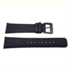 Kenneth Cole Genuine Textured Leather Black 24mm Watch Strap image