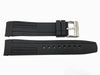 Kenneth Cole Black Polyurethane 22mm Watch Strap image